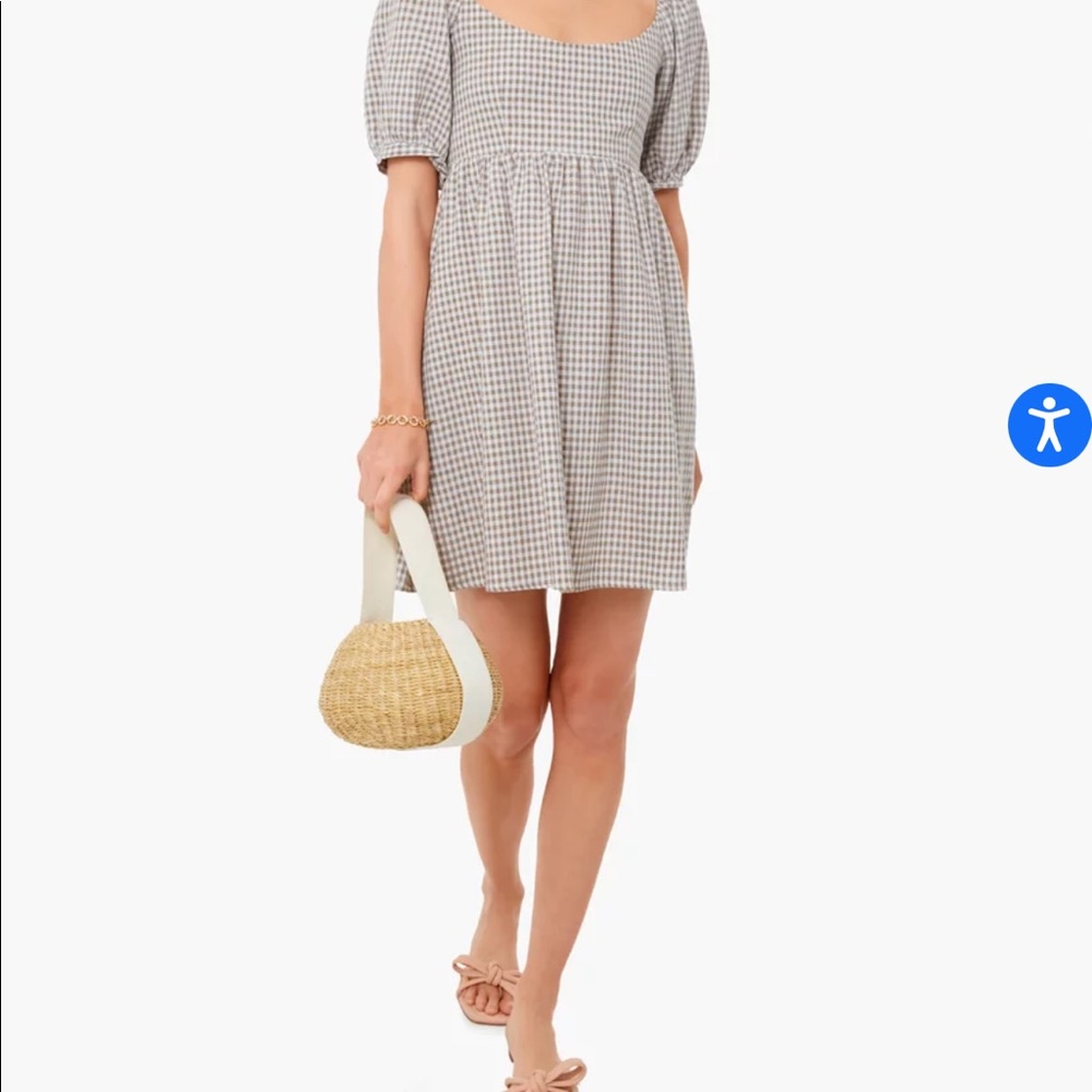 NWOT Pomander Place gingham mini dress, XS